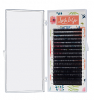 Черные ресницы Lash&Go 16 линий (одна длина) D 0,10 7мм
