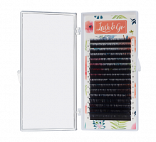 Черные ресницы Lash&Go 16 линий (одна длина) M 0,10 9мм