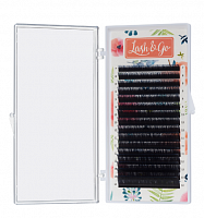 Черные ресницы Lash&Go 16 линий (одна длина) L new 0,07 13мм