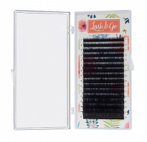 Черные ресницы Lash&Go 16 линий (одна длина) L new 0,07 10мм