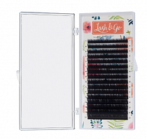 Черные ресницы Lash&Go 16 линий (одна длина) L new 0,07 11мм