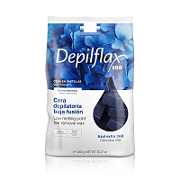 Горячий воск в брикетах Depilflax 100, азуленовый, 1000 гр