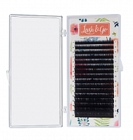Черные ресницы Lash&Go 16 линий (одна длина) L new 0,10 7мм